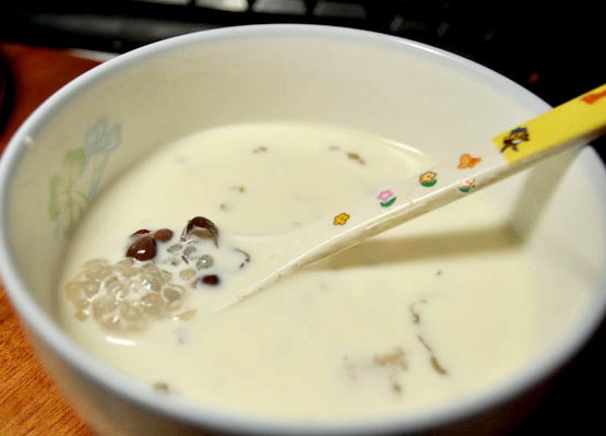 红豆牛奶西米露