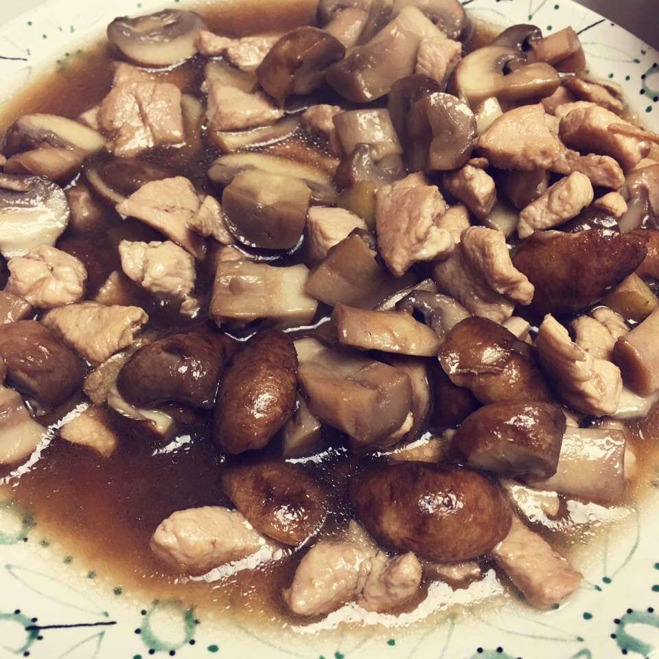 香菇炒鸡肉