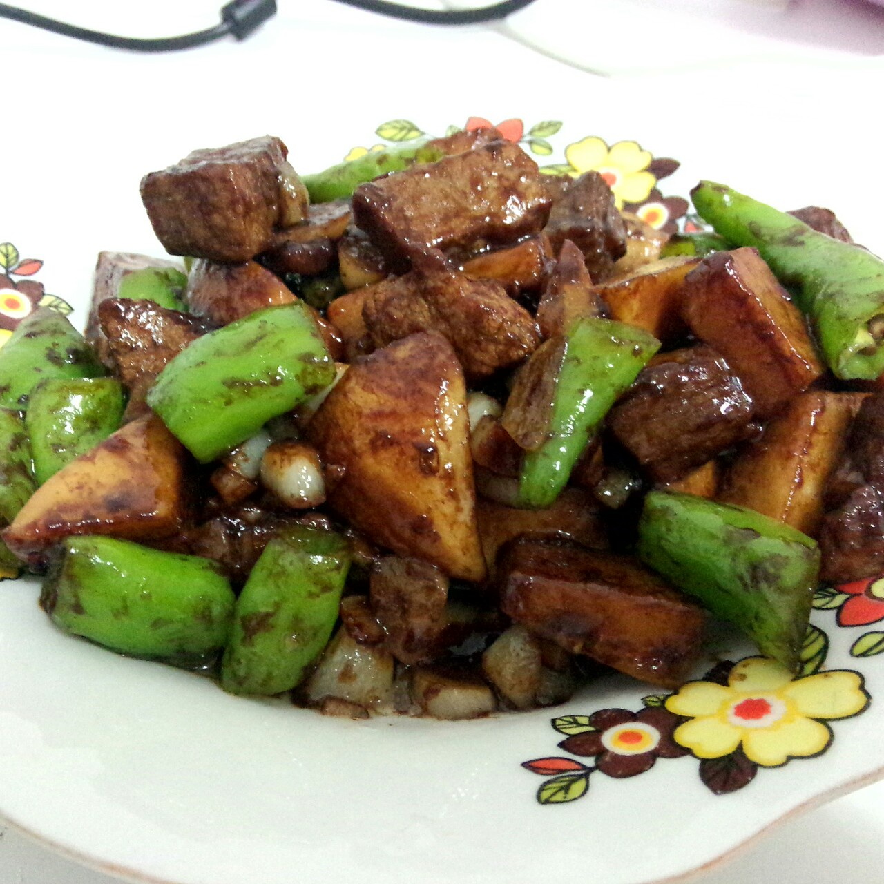 黑椒杏鲍菇牛肉粒