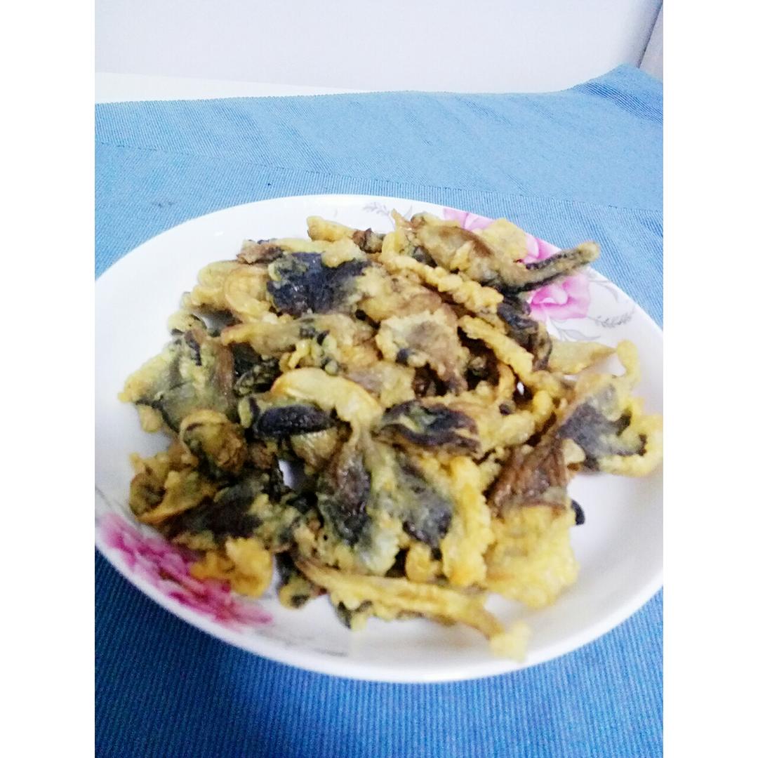 香煎平菇。