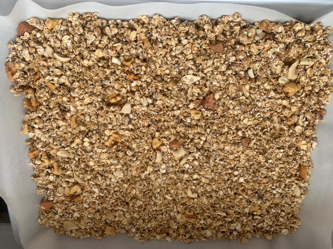 超简单超美味无糖无油自制格兰诺拉脆麦片（sugar /fat free granola)