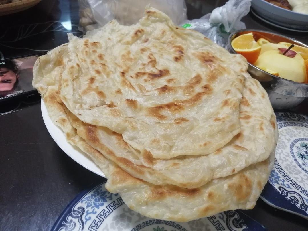 自制奶香手抓饼🌯