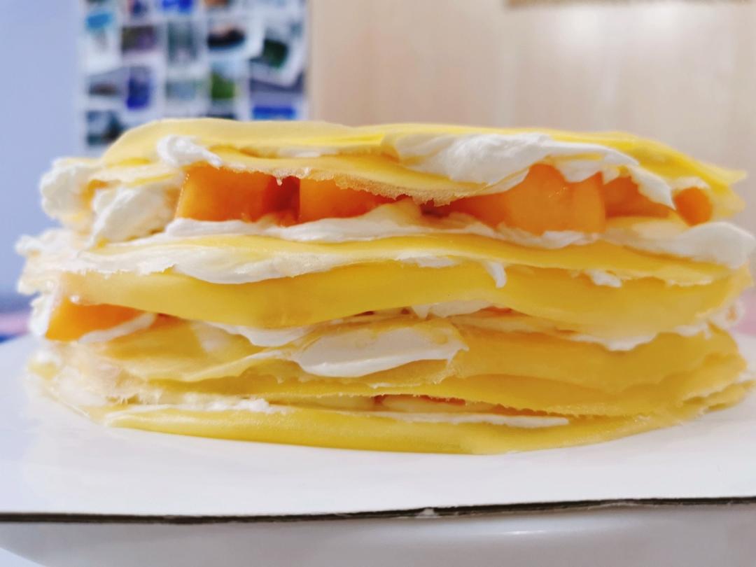 零基础做芒果千层蛋糕（8寸）