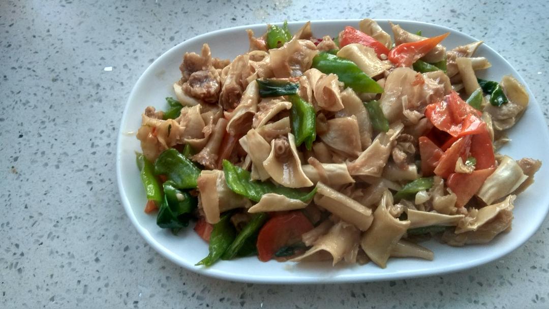牛筋炒青椒