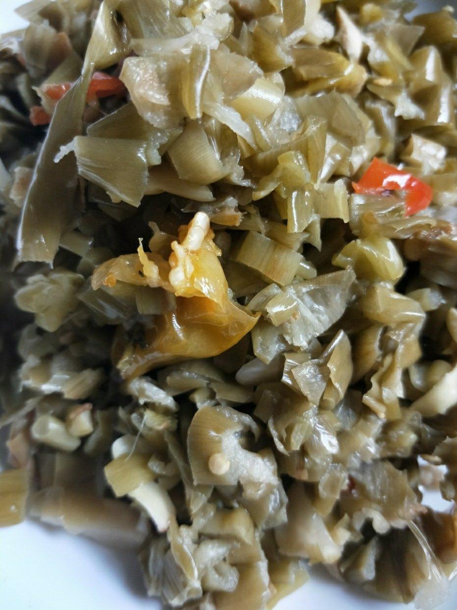 下饭菜～鸡心辣炒芋荷