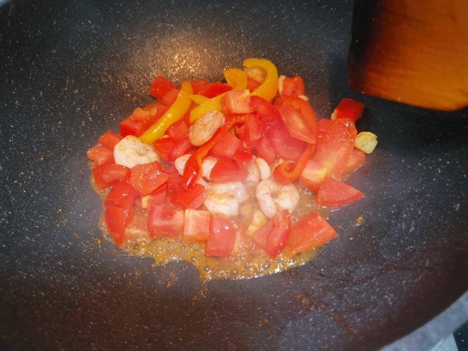 番茄虾仁意面（简单又减脂）