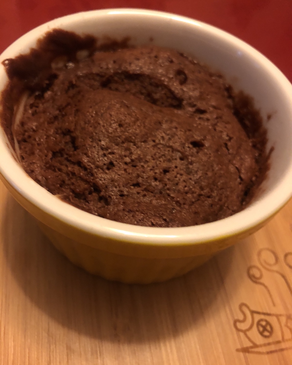 1分钟微波炉巧克力蛋糕