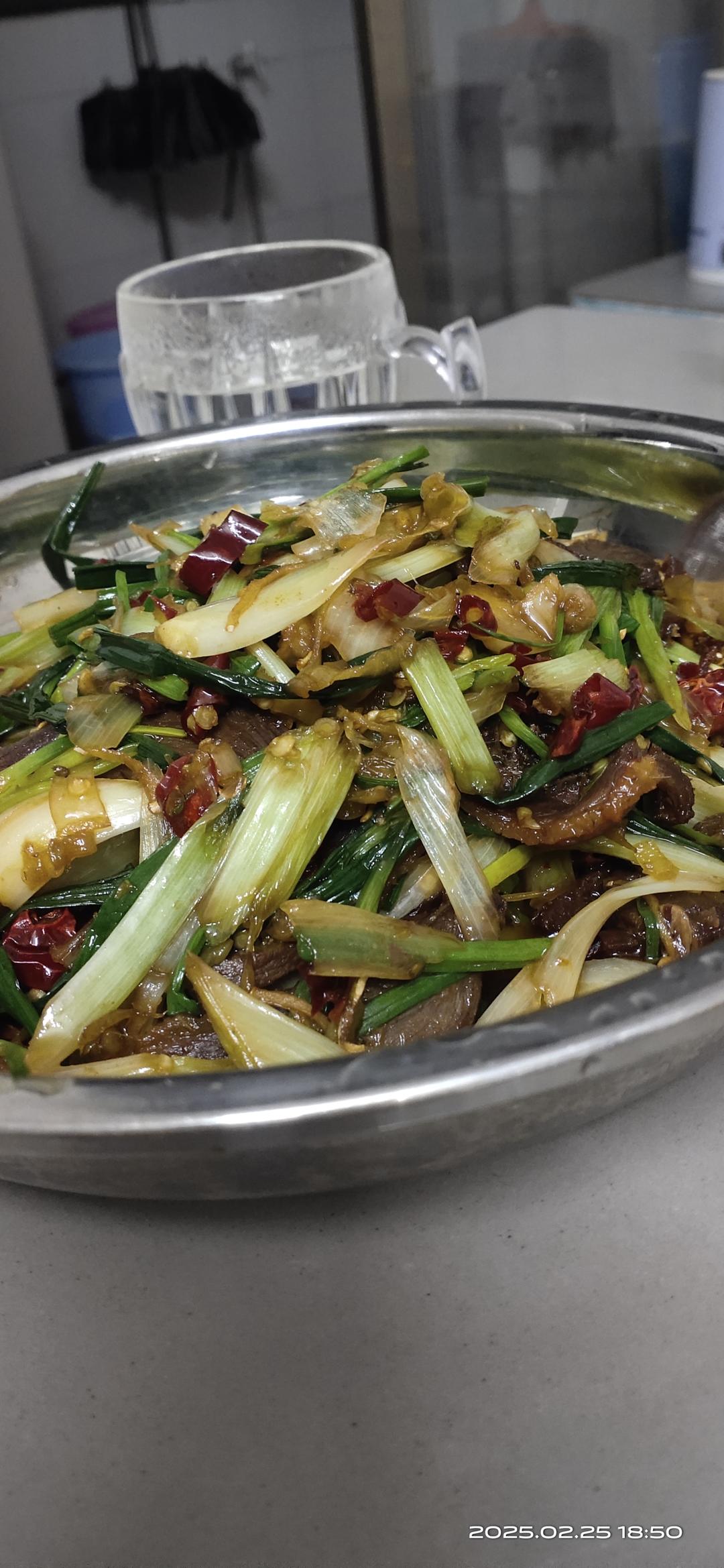吃了绝对不会放屁的荞头炒板鸭 赣菜炒法