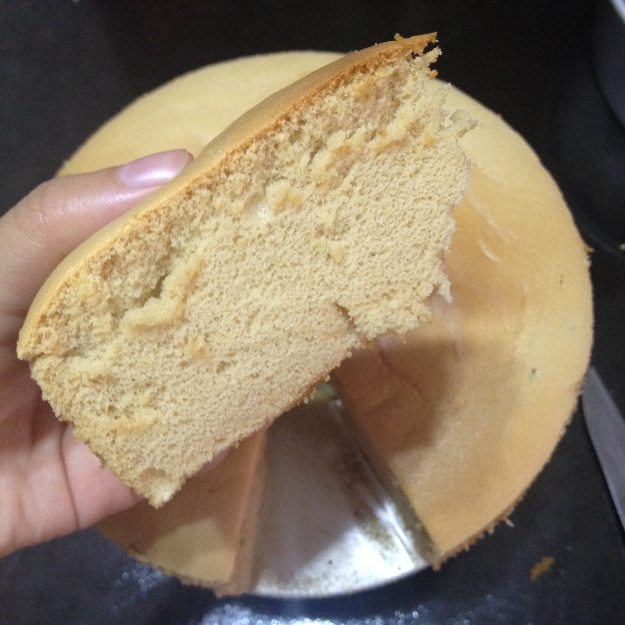轻润黑糖戚风蛋糕
