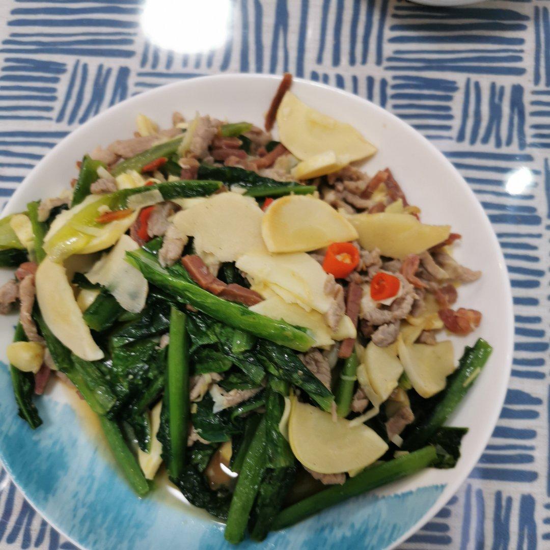 冬笋炒腊肉
