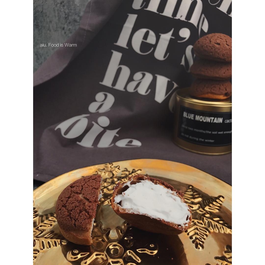 巧克力酥皮泡芙