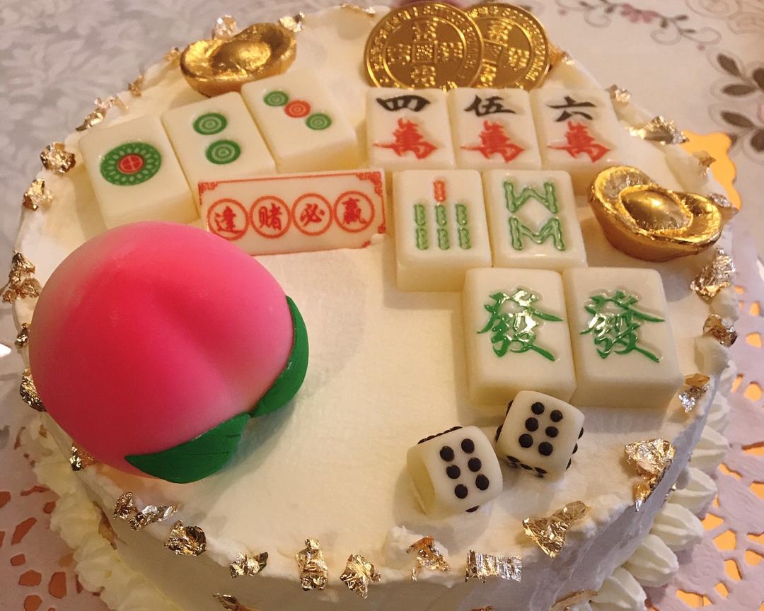 麻将蛋糕的做法