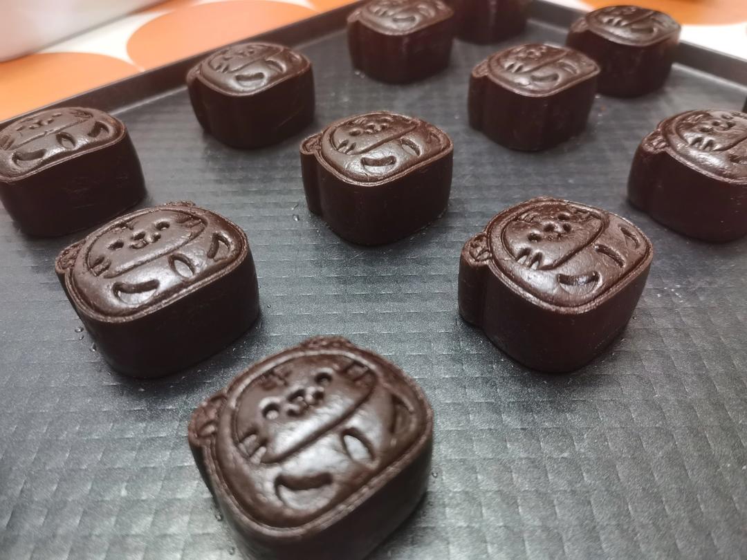 巧克力蔓越莓乳酪椰蓉月饼（含超快手馅料制作｜无蛋｜无需炒制）