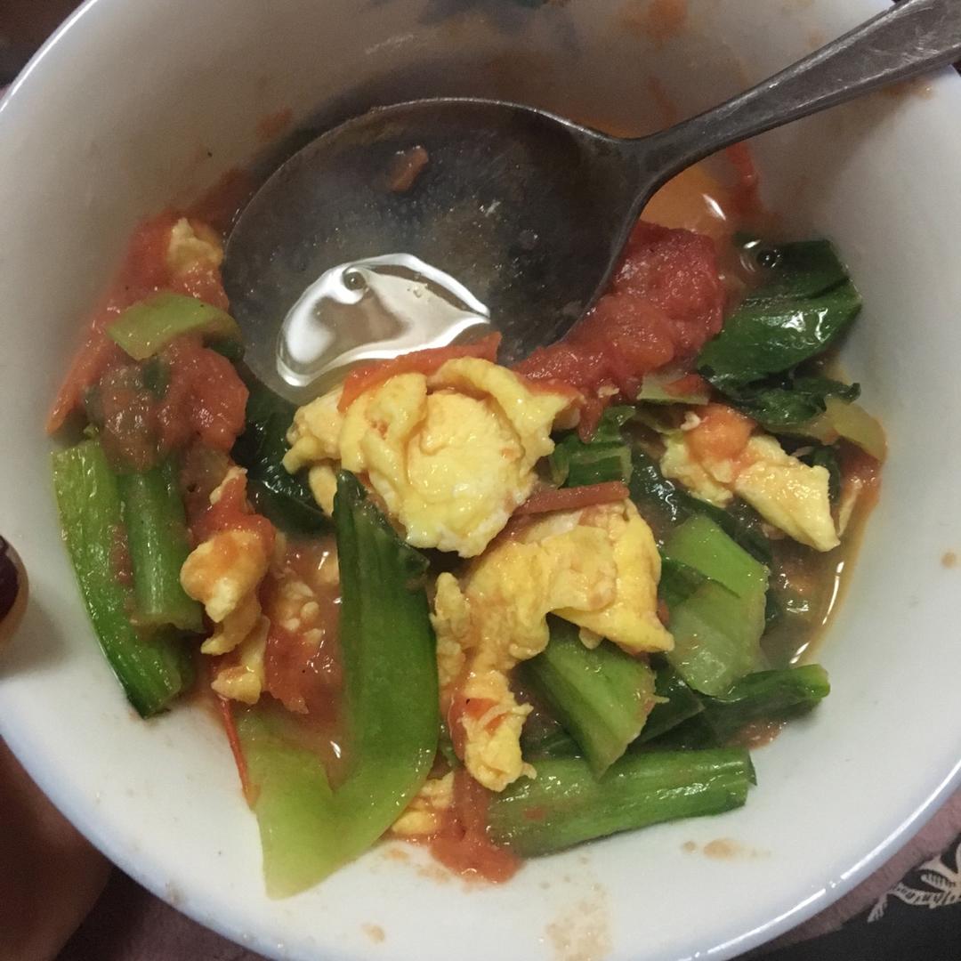 董太的私房菜--鸡蛋炒青菜