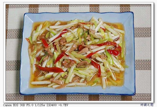 韭黄肉丝的做法