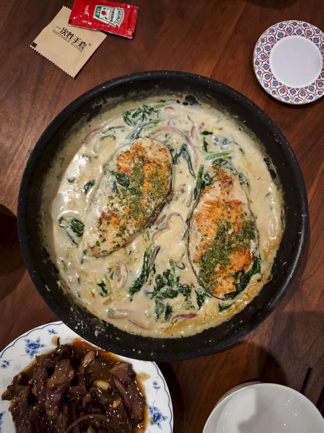 ［三文鱼创新吃法］托斯卡纳三文鱼 Tuscan Salmon