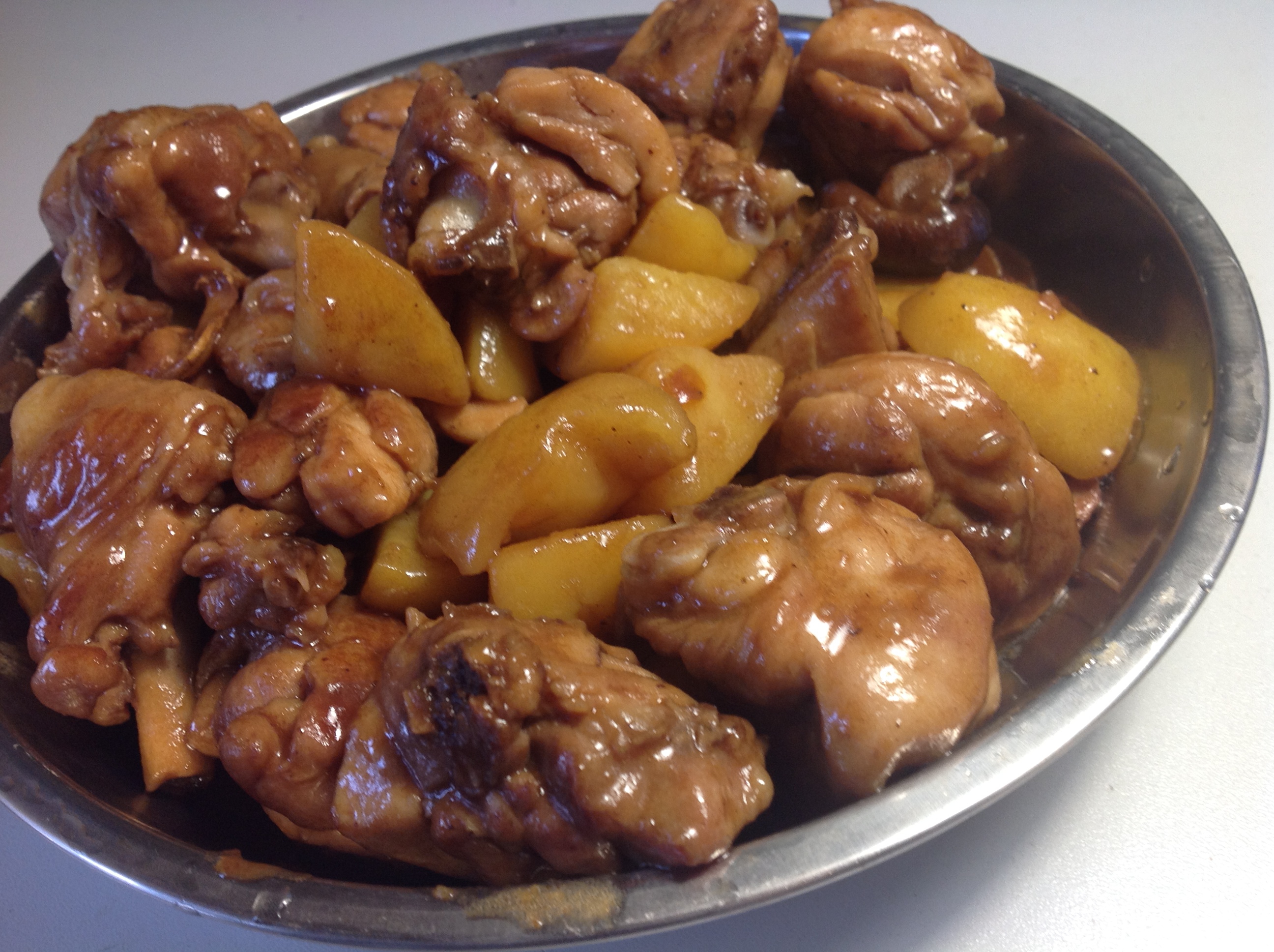 土豆香菇烧鸡腿