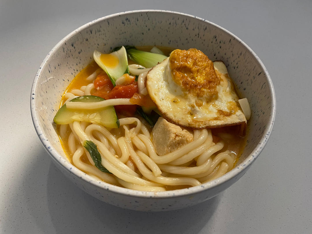 病号饭之番茄味噌汤面