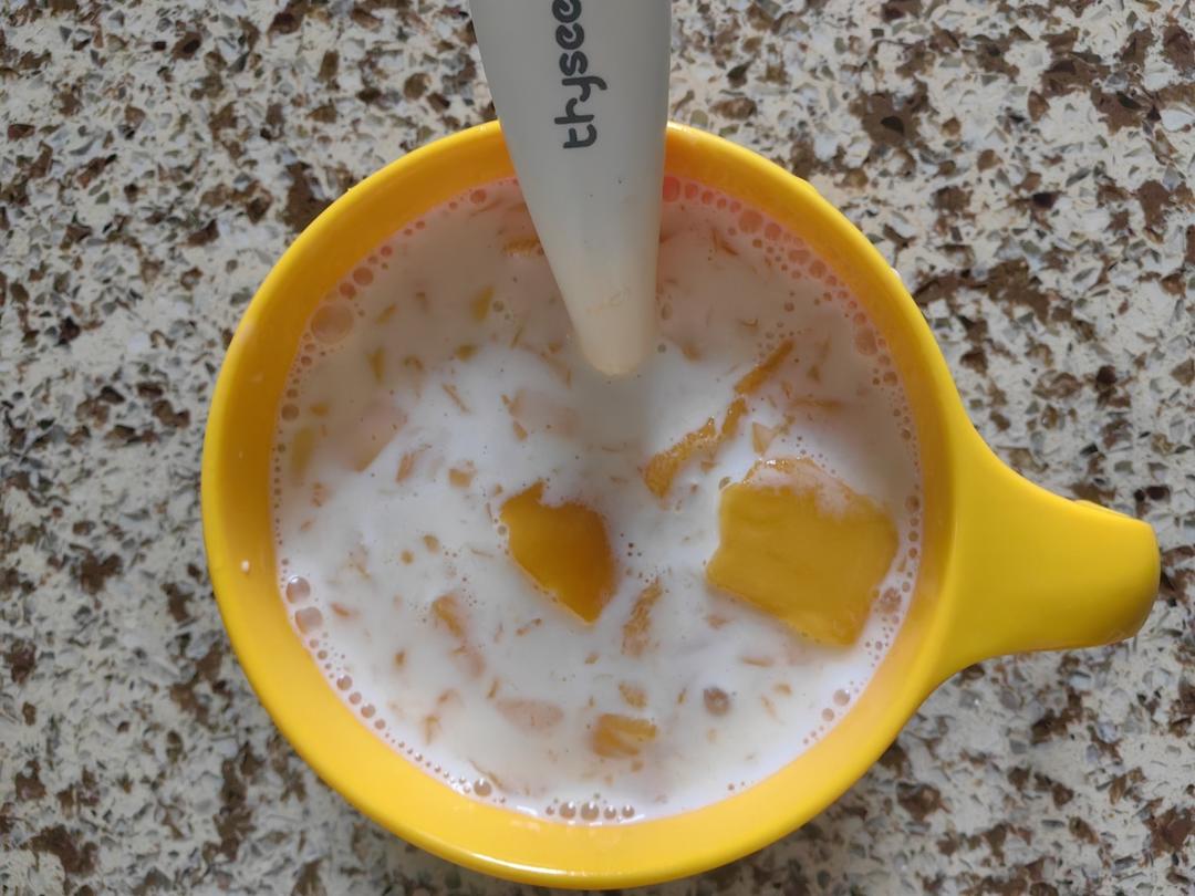 港式甜品——杨枝甘露(芒果西米露)附芒果花切法