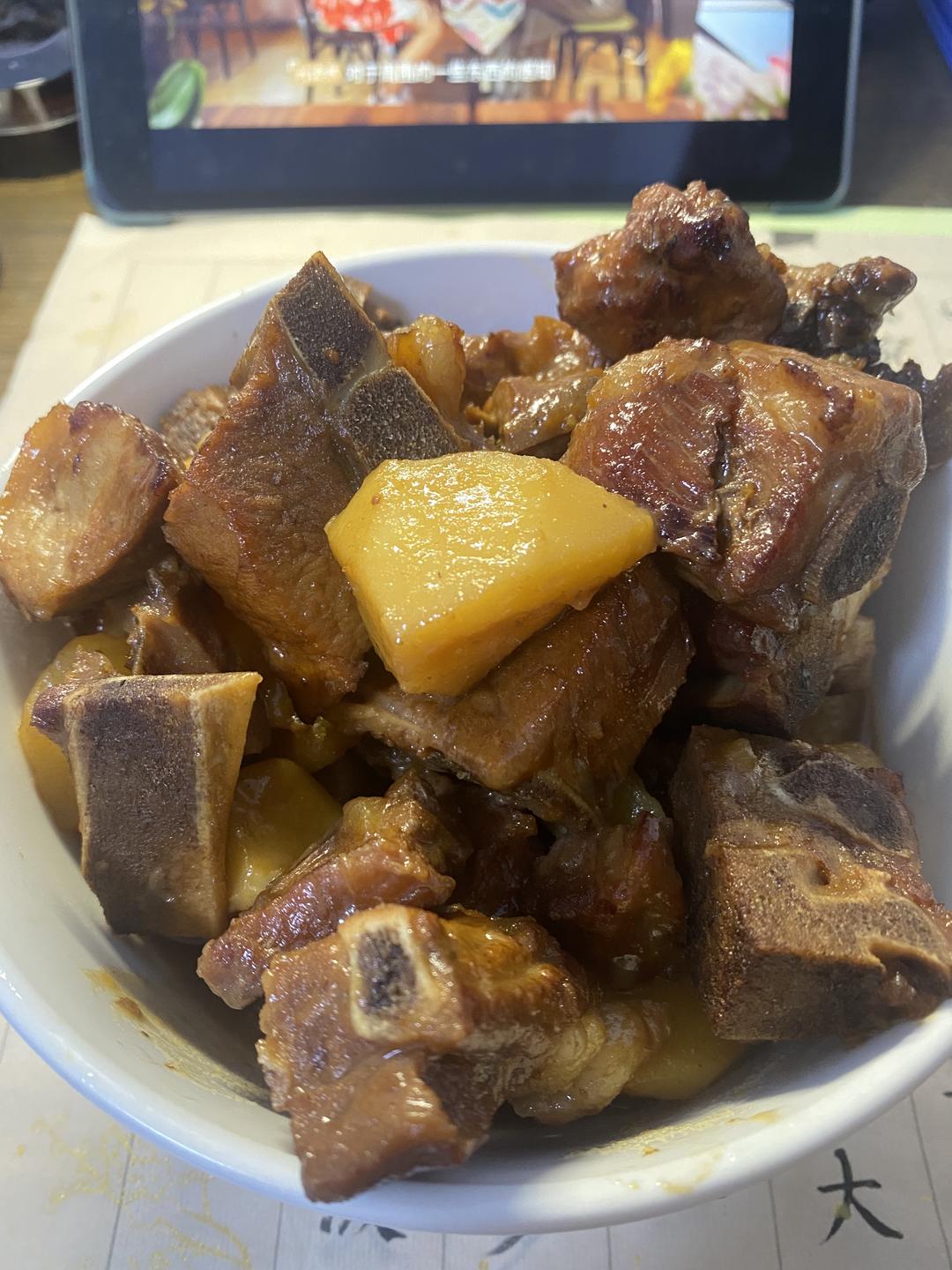 🔥巨好吃的红烧排骨炖土豆❗️懒人版轻松做拿手菜