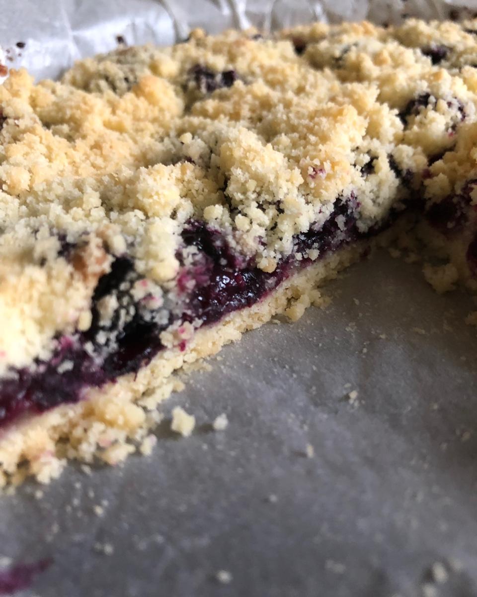 蓝莓酥粒小方块Blueberry Crumber Bars