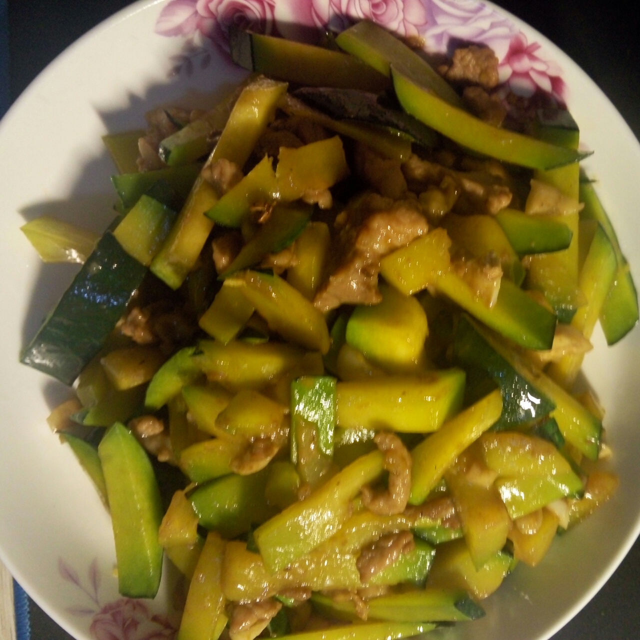 湖南妹纸的南瓜丝炒肉