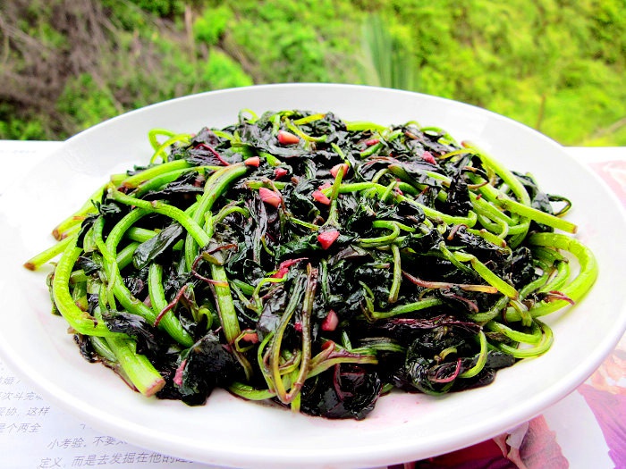 清炒红苋菜