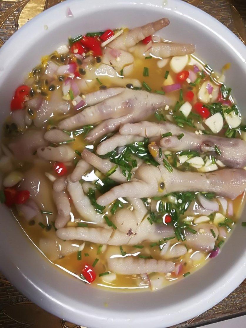 柠檬百香果鸡爪