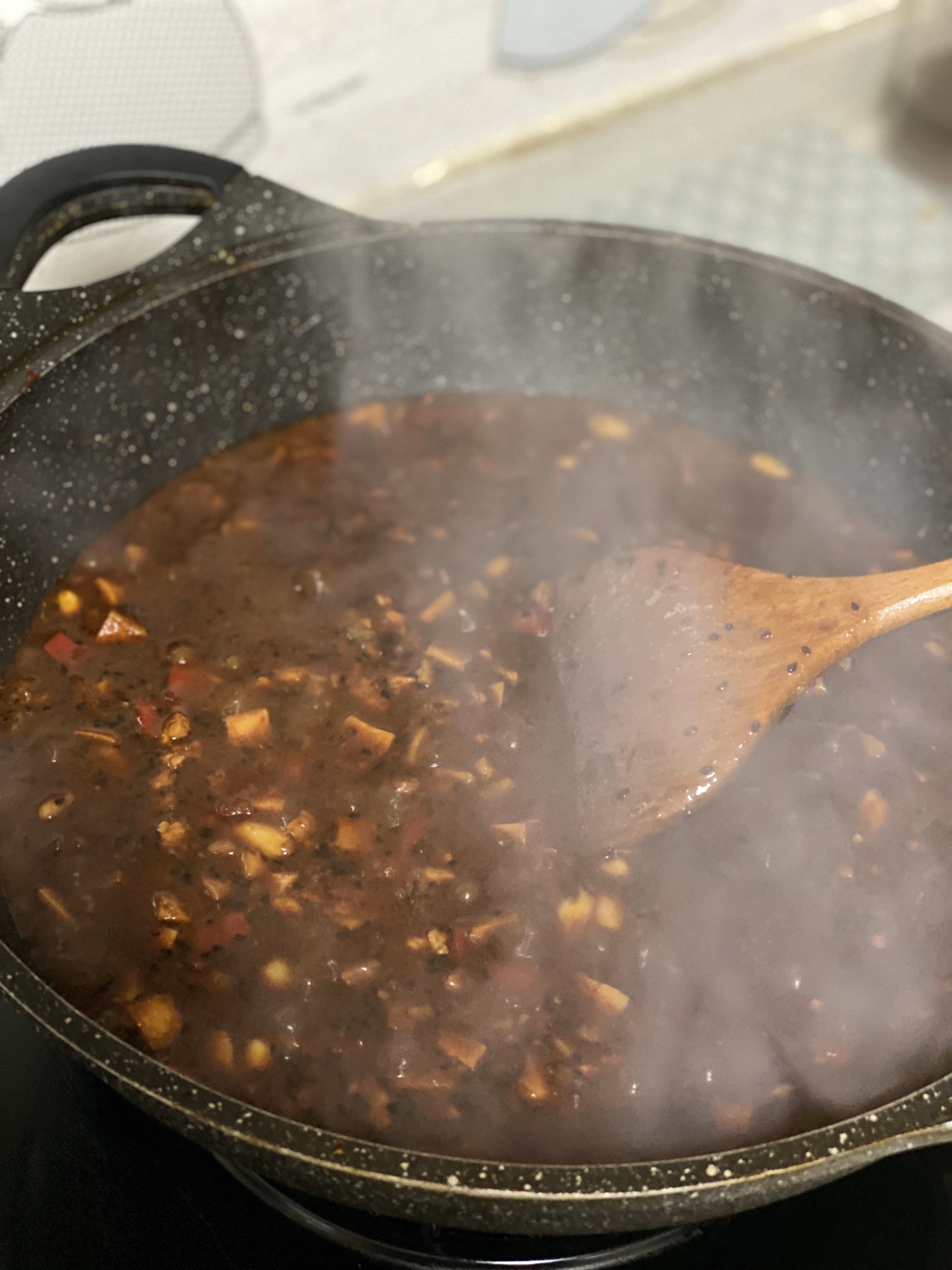 肉丁笋干辣椒酱的做法 步骤8