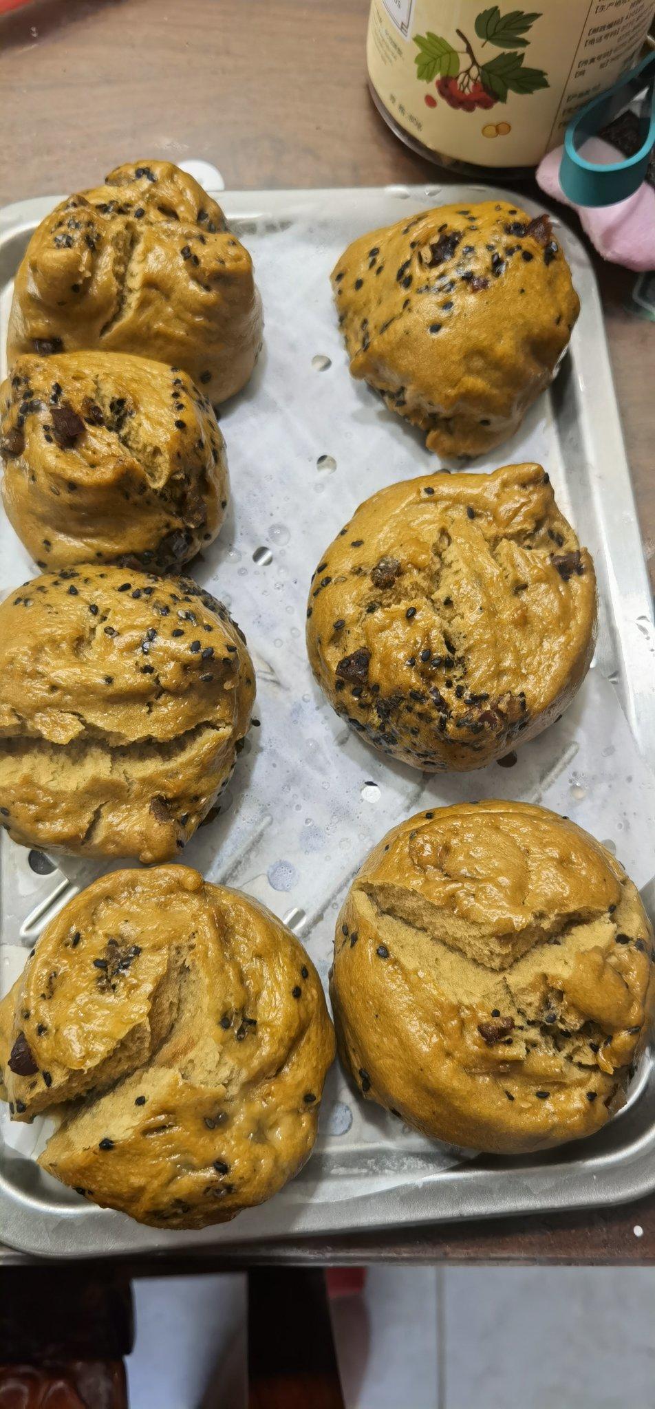 妥妥的红糖开花馒头