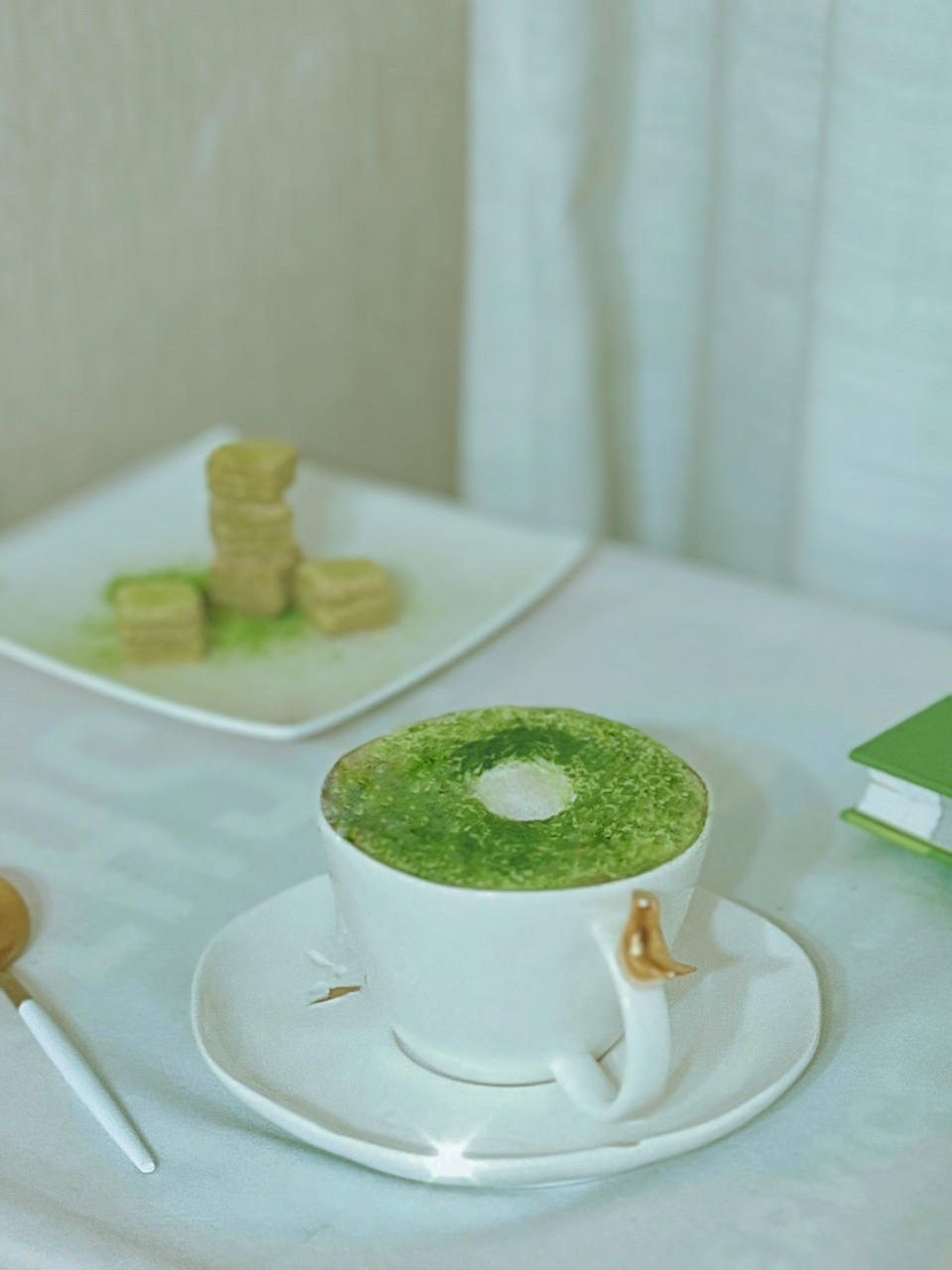 甜甜圈抹茶拿铁🍩超火的韩国咖啡馆复刻版～