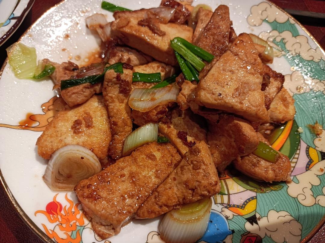 葱烧豆腐
