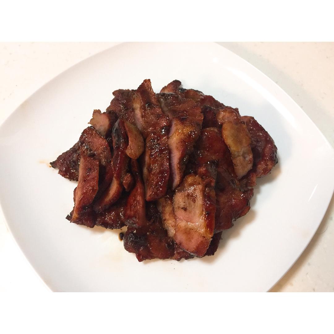 超简单平底锅叉烧肉，多汁味浓不能再快手