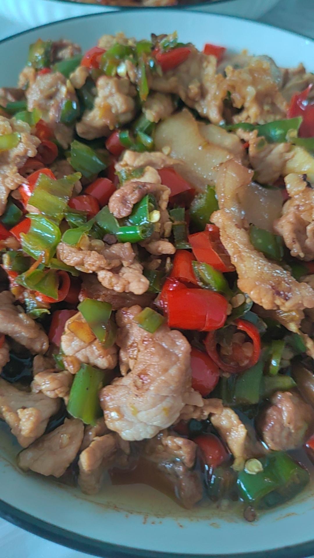 湖南正宗青椒炒肉（带汤版）