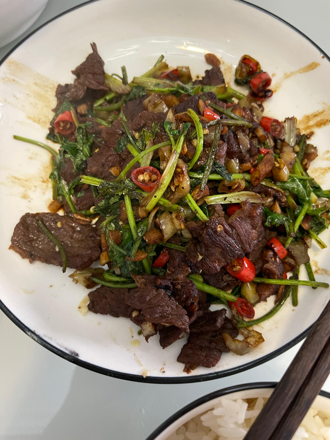 小炒黄牛肉