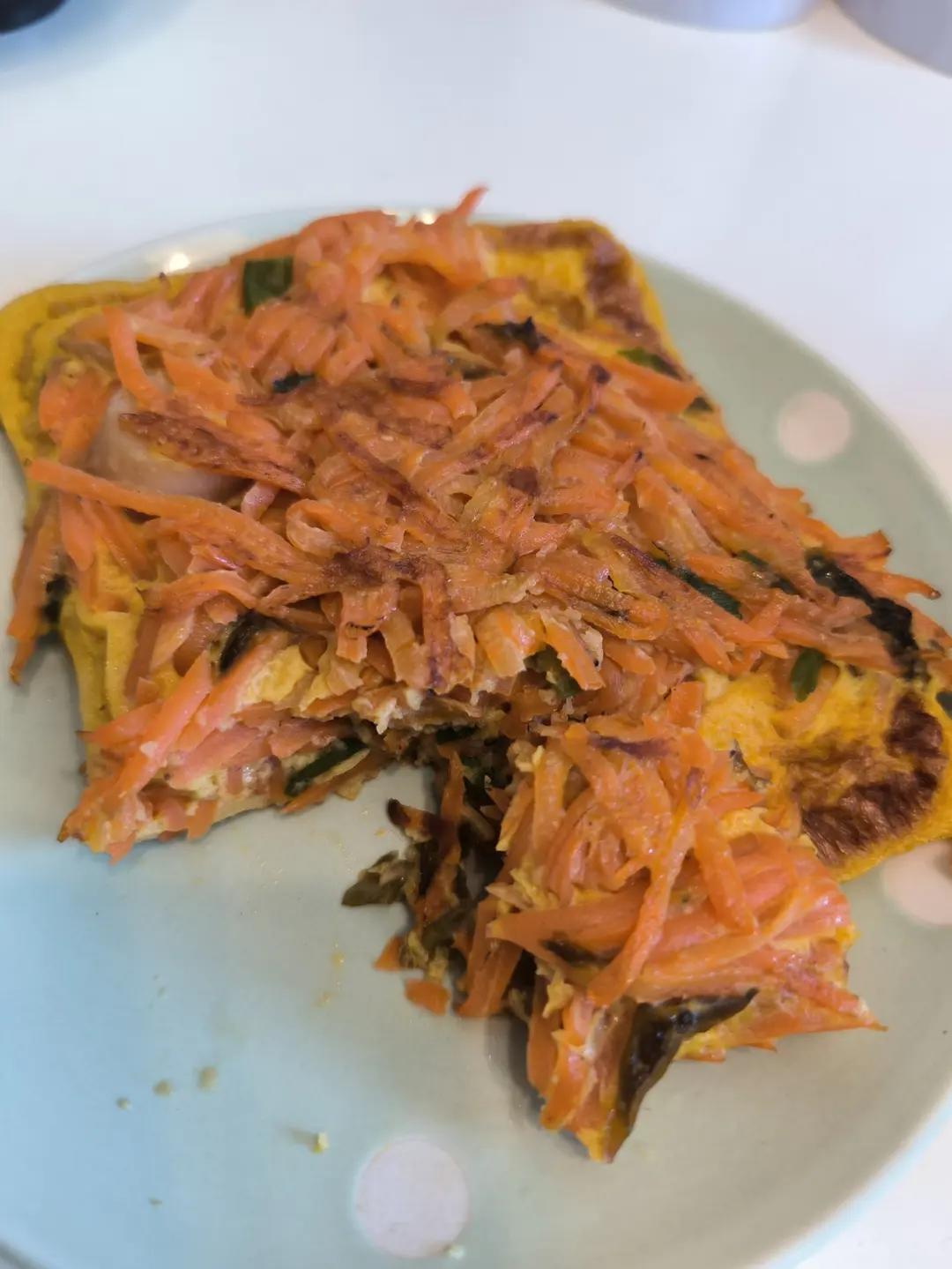 营养早餐 胡萝卜鸡蛋饼