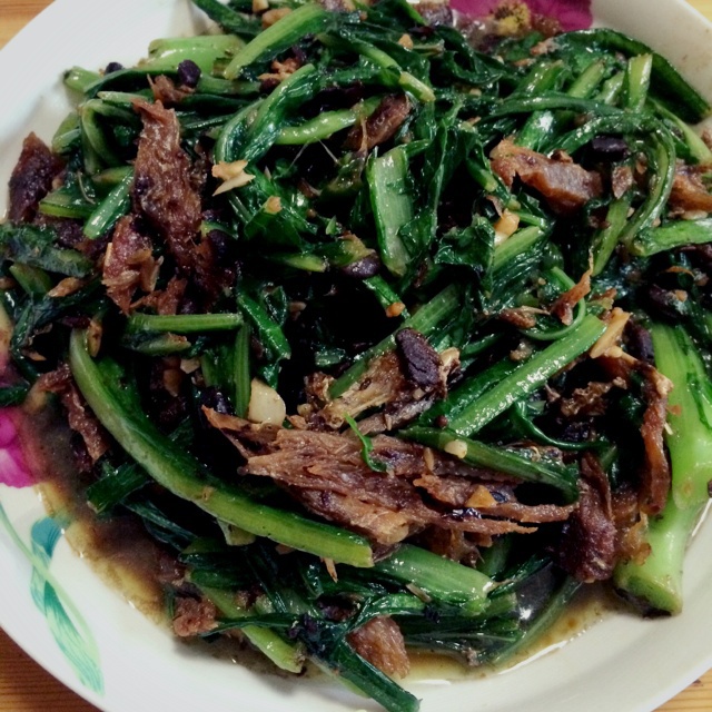 豆豉鲮鱼油麦菜