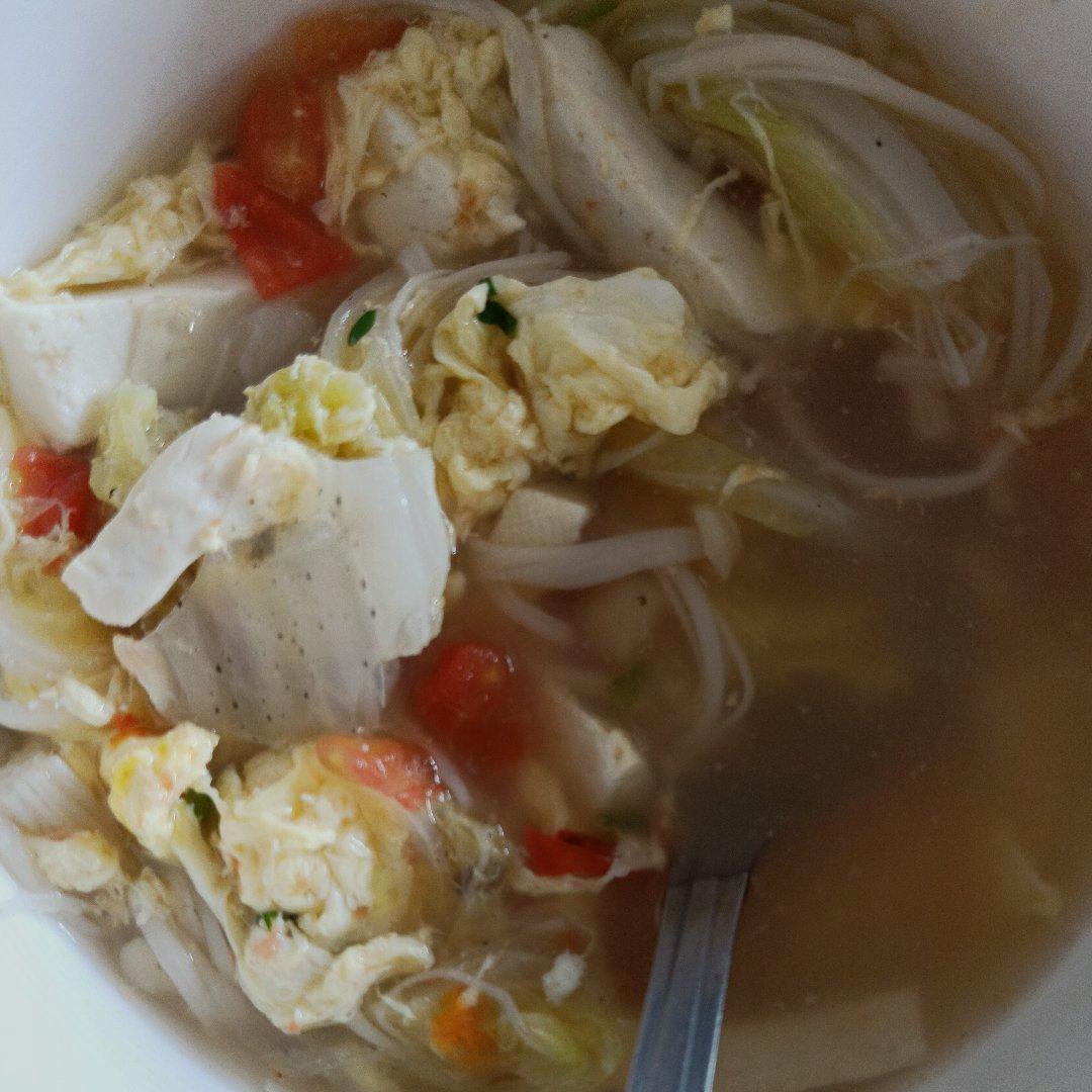 低卡高蛋白番茄豆腐汤