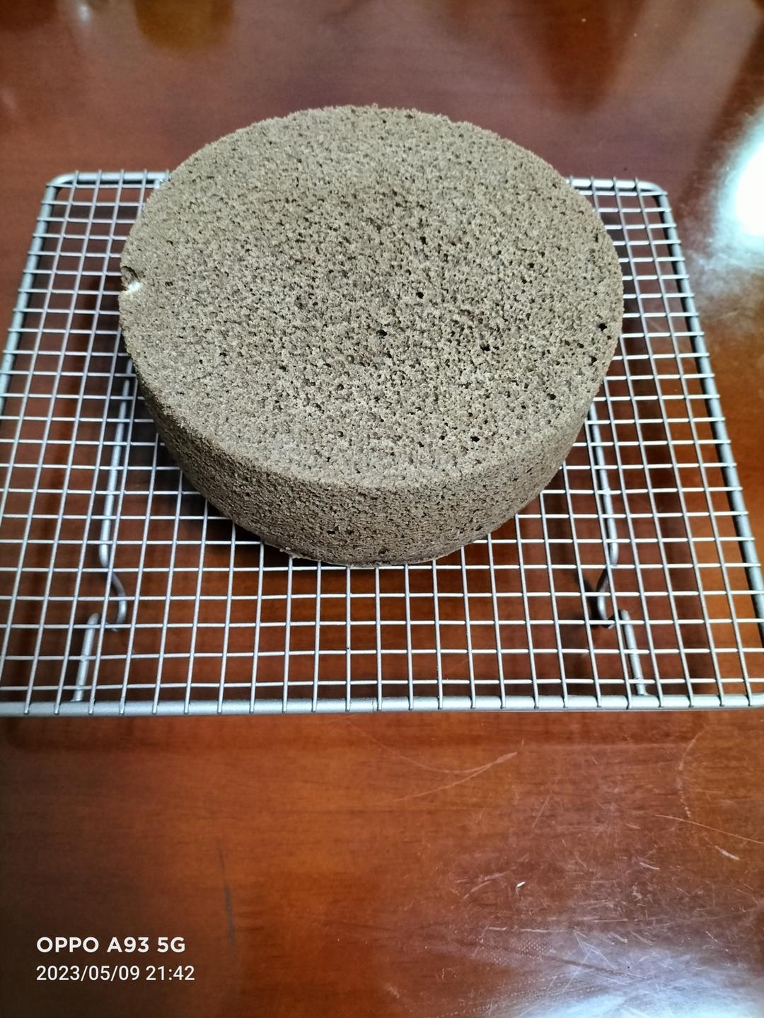 0失败 6寸可可戚风蛋糕