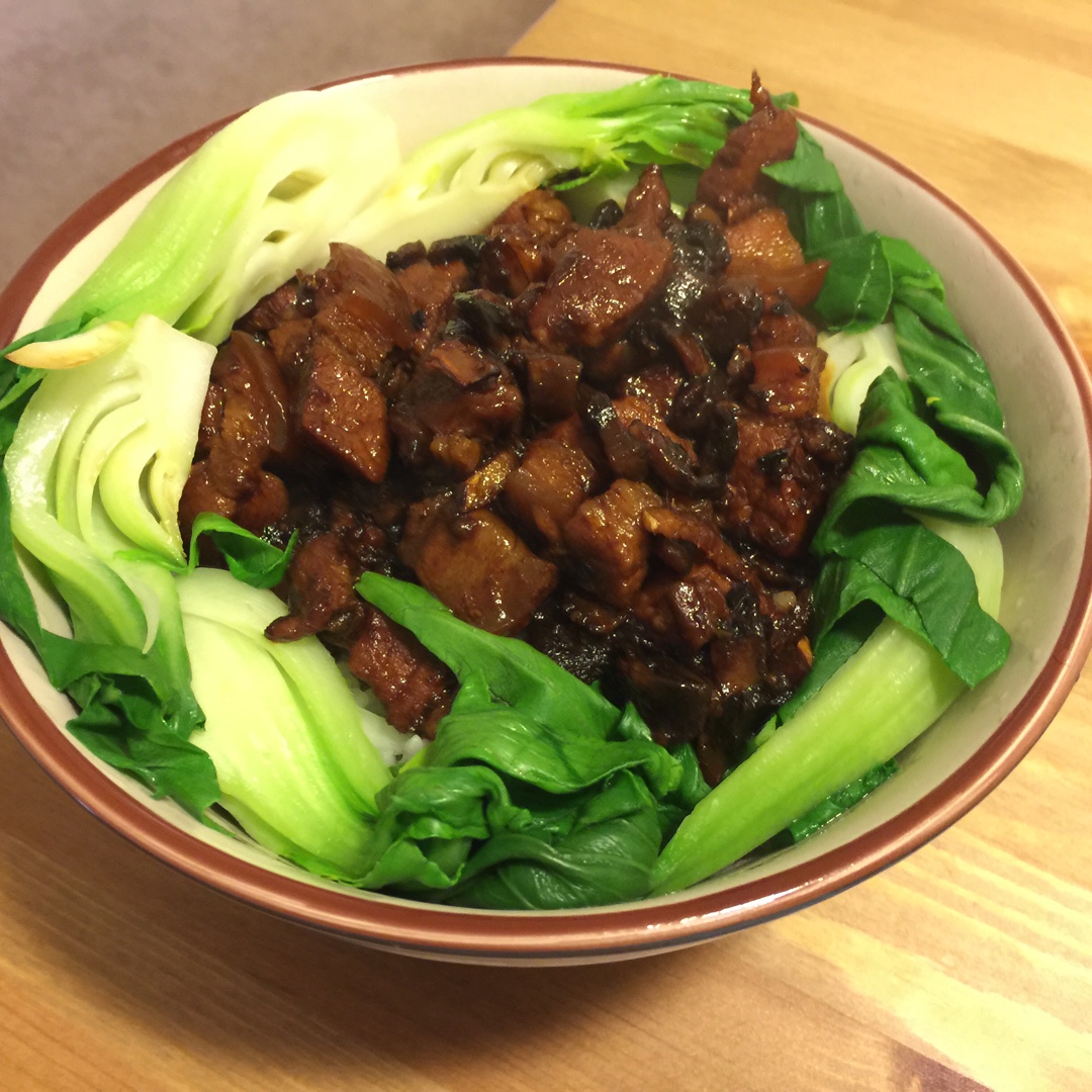 洋葱酥卤肉饭