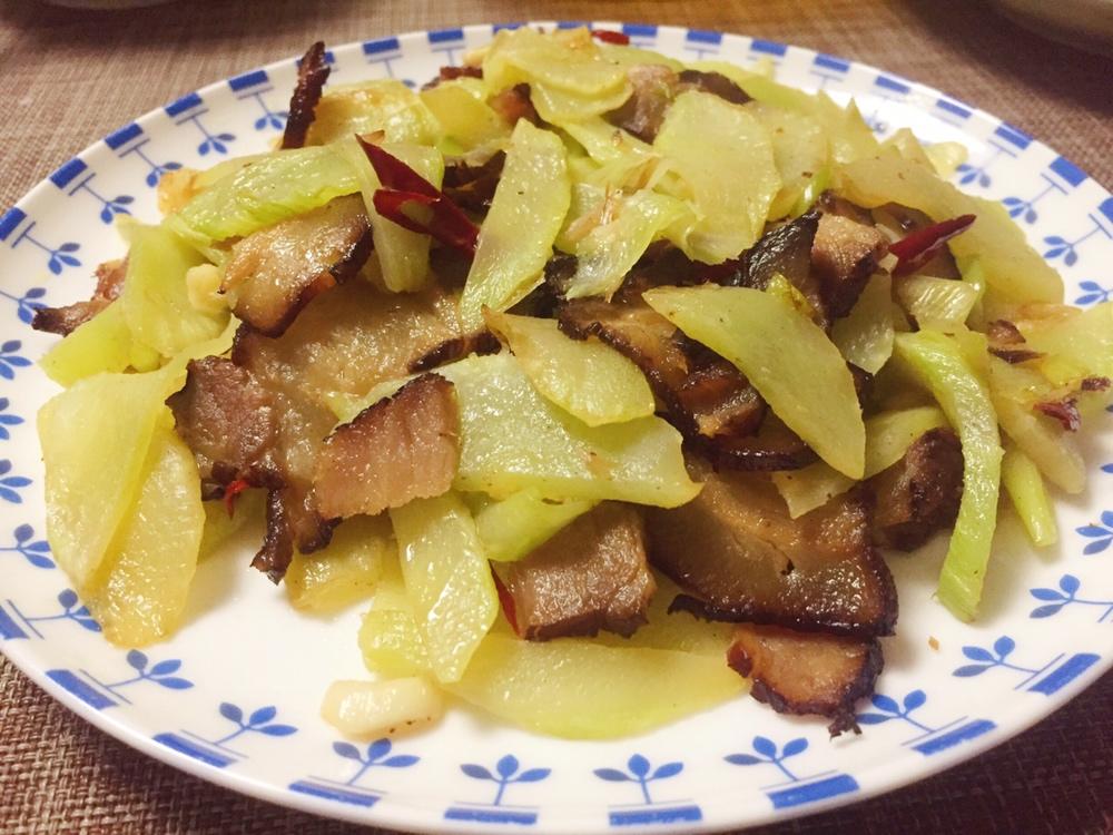 莴笋炒腊肉
