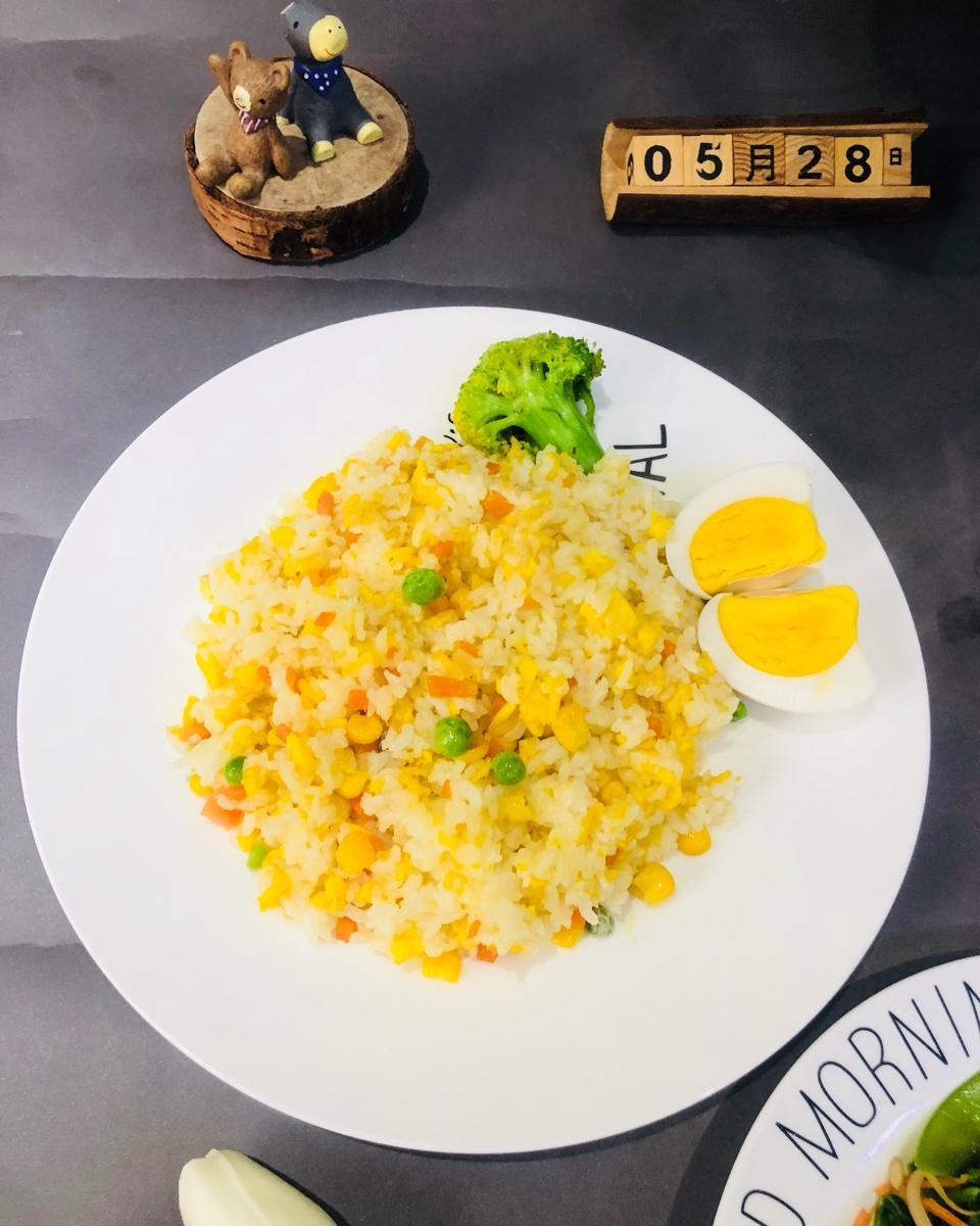 蜜豆彩米蒸南瓜🎃