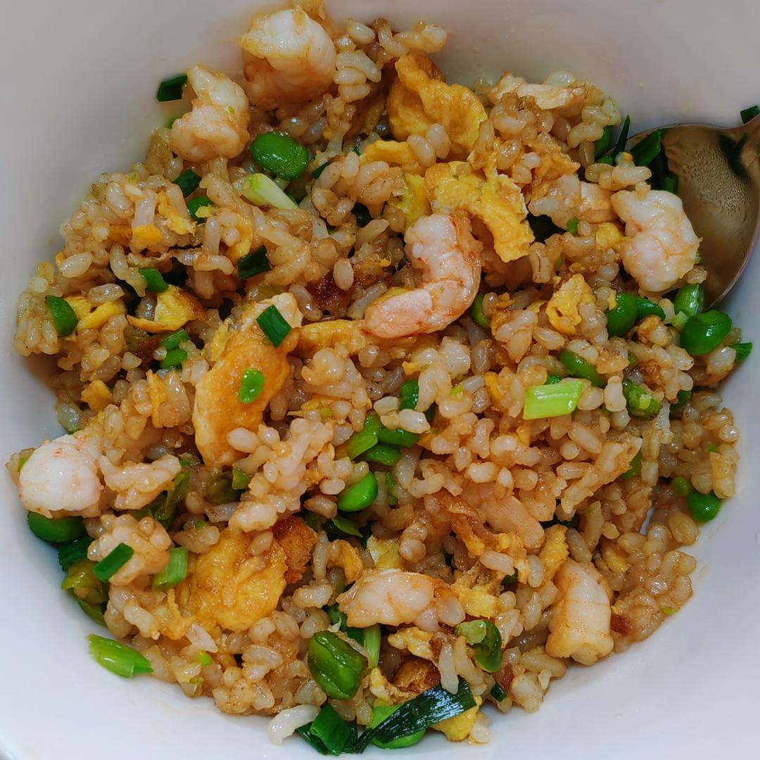 粒粒分明虾仁蛋炒饭