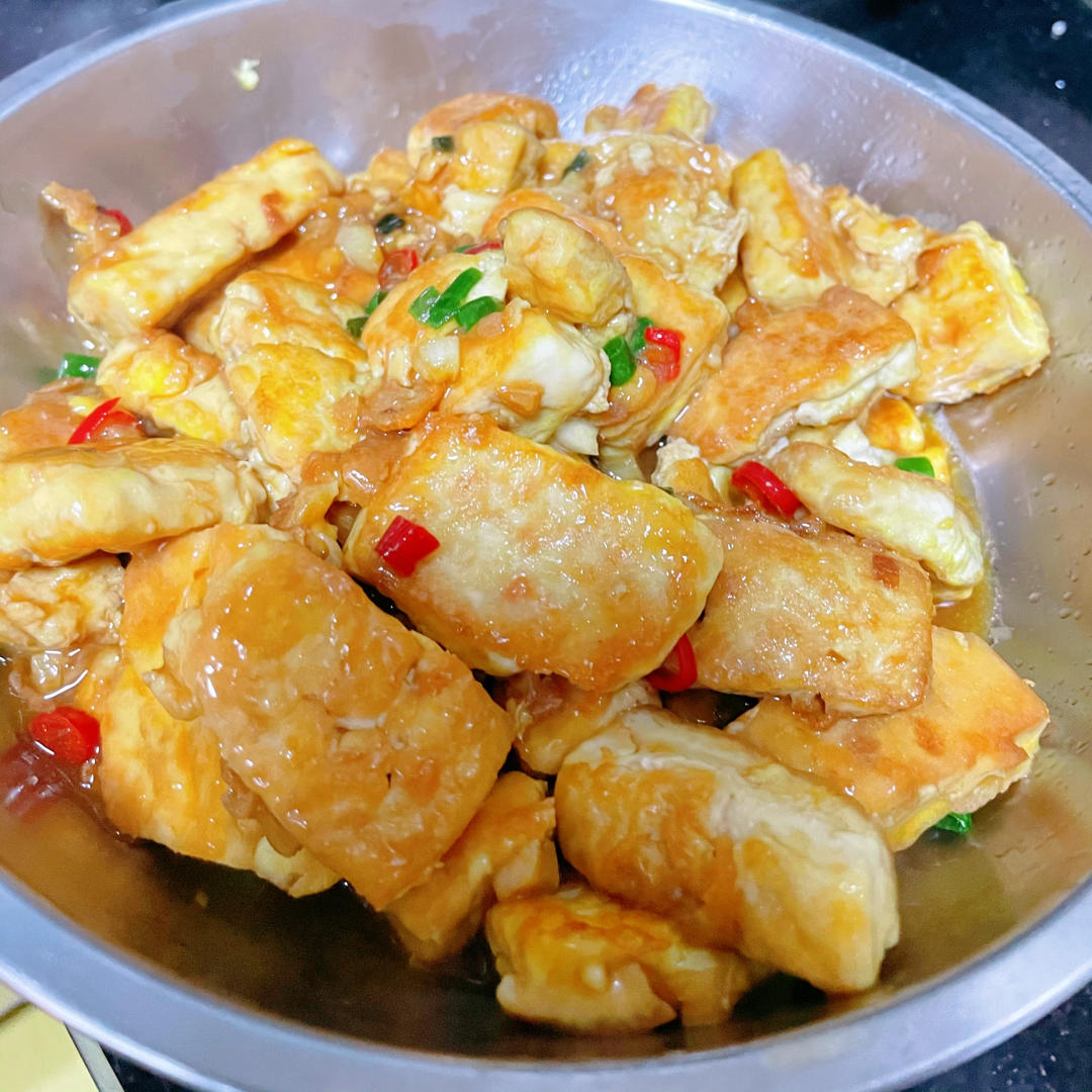 外焦里嫩的香煎豆腐