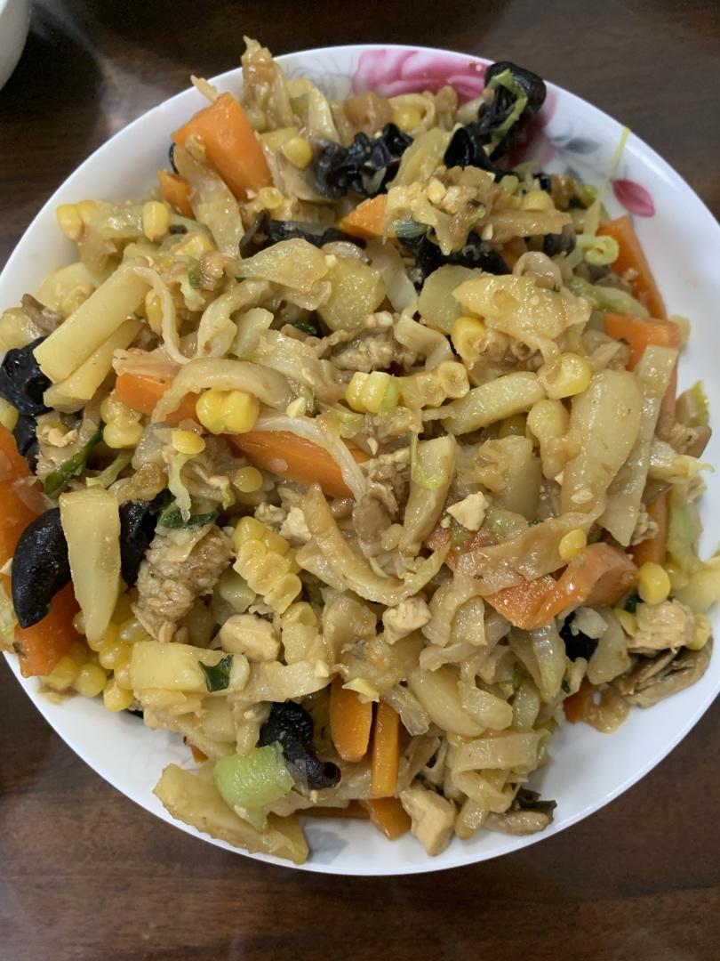 夏雪0930做的鸡蛋炒焖饼