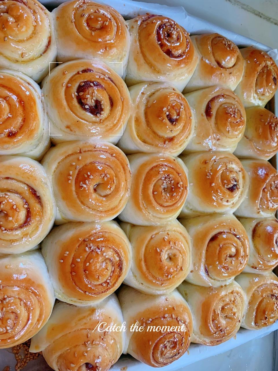 蜂蜜豆沙小面包