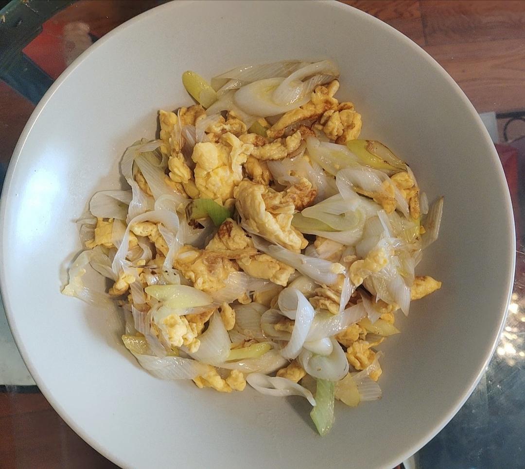 大葱炒鸡蛋
