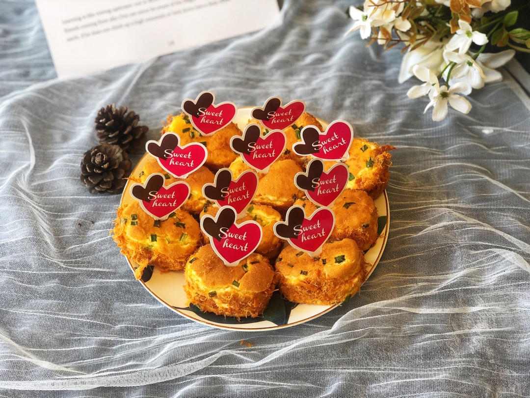 完美口感的日式火腿肉松蛋糕片