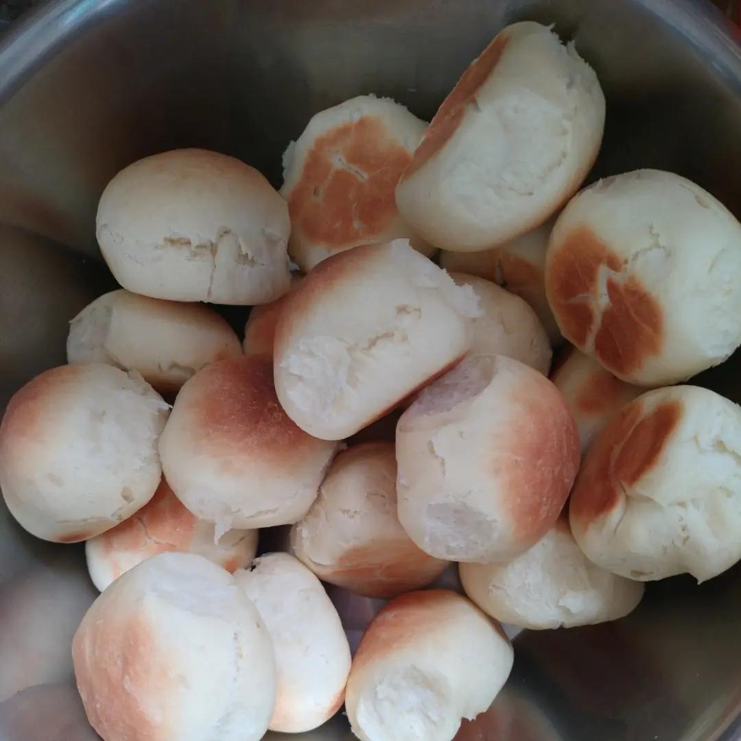 云朵牛奶小面包（无油低糖）❗️免揉面免手套膜❗️