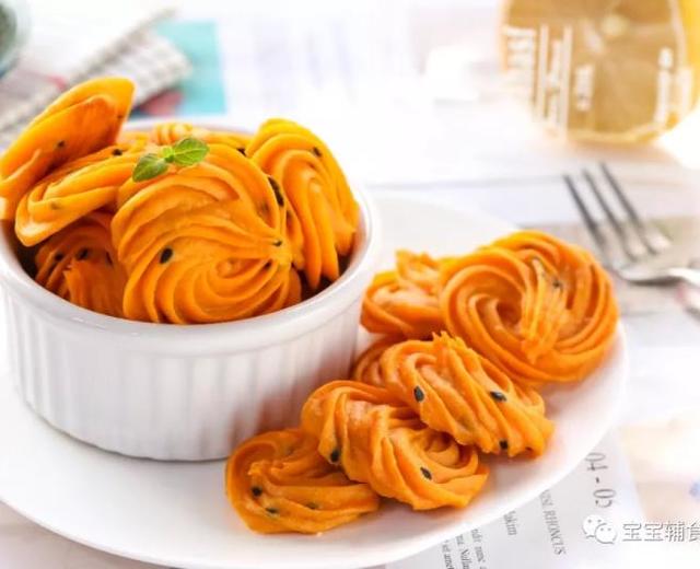 红薯曲奇 宝宝辅食食谱的做法